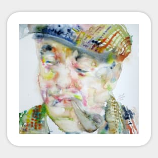 PABLO NERUDA - watercolor portrait.1 Sticker